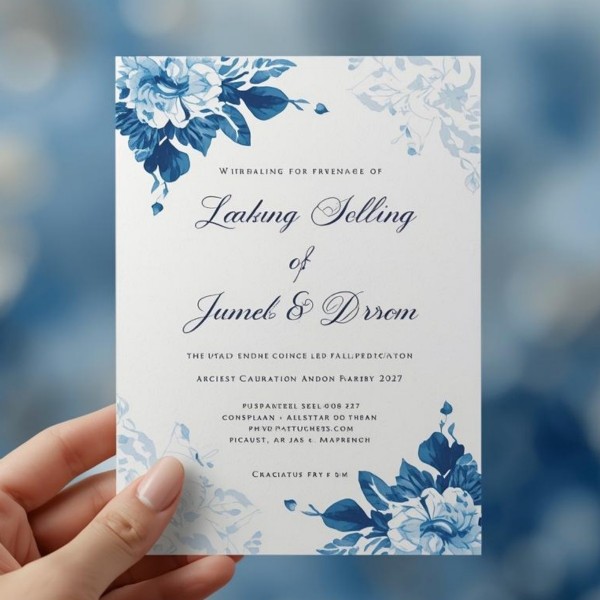 Düğün Davetiyesi / Özel Tasarım ( 11x 16 cm)