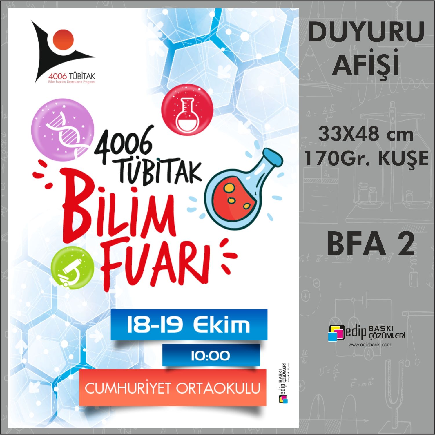 4006 Bilim Fuarı Afiş