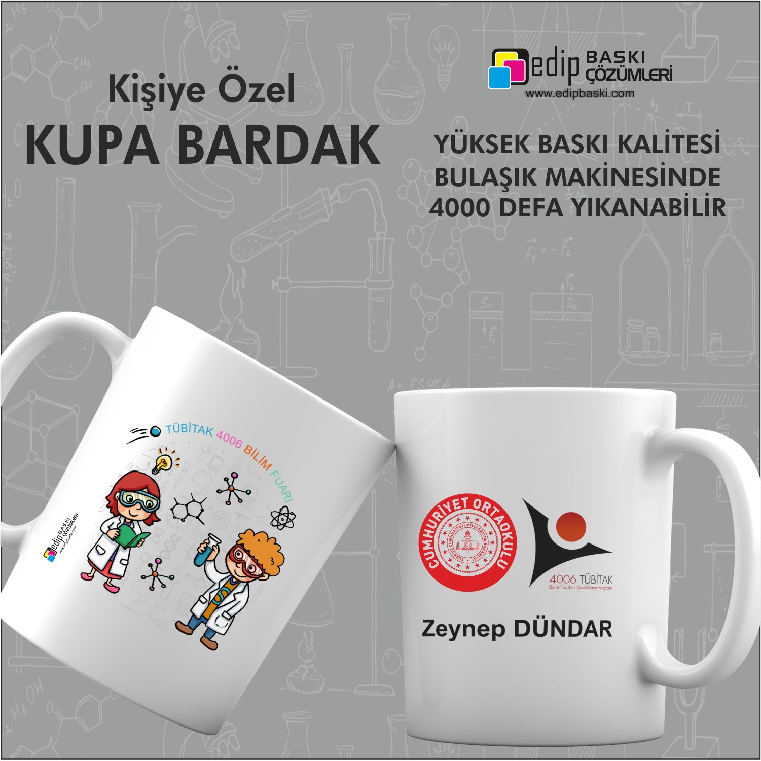 4006 Bilim Fuarı Kupa Bardak