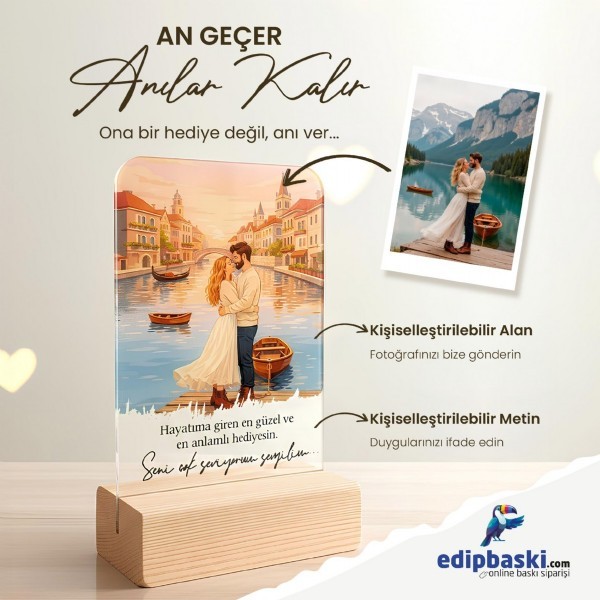 Kişiye Özel Fotoğraflı Pleksi Seti