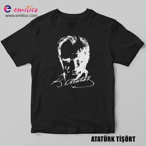 Siyah Atatürk Tişört